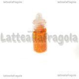Glitter Arancio con bottiglietta in vetro 22mm 